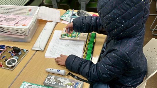 そろばん教室の様子